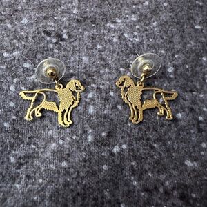 🐾💛 Golden Retriever Earrings
